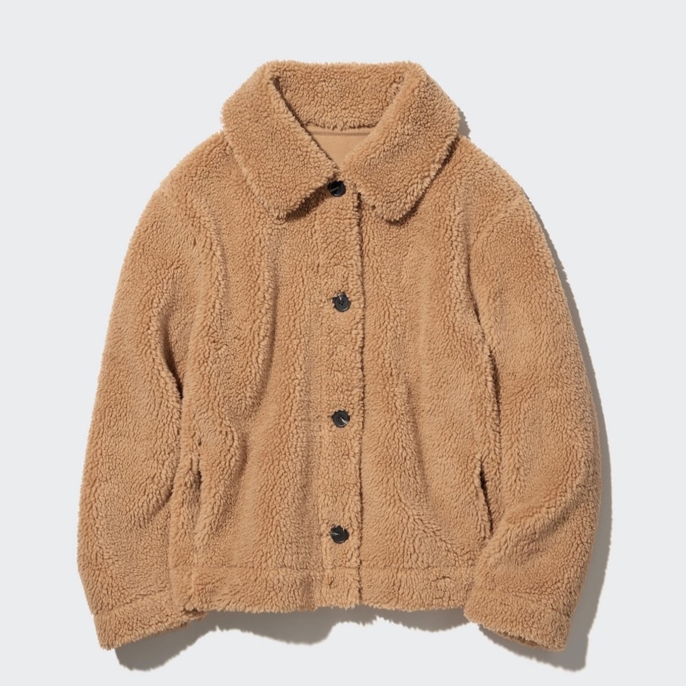 Uniqlo Pile Lined Fleece Jacket Women’s Size S